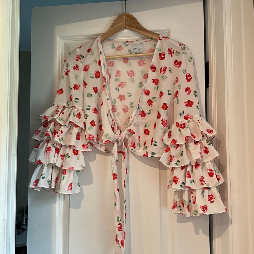 Sailor XS floral crop top